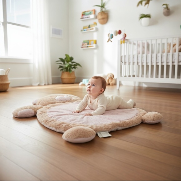 Mary Meyer Other - NWT Mary Meyer Plush Tan Bear Play Mat Newborn
